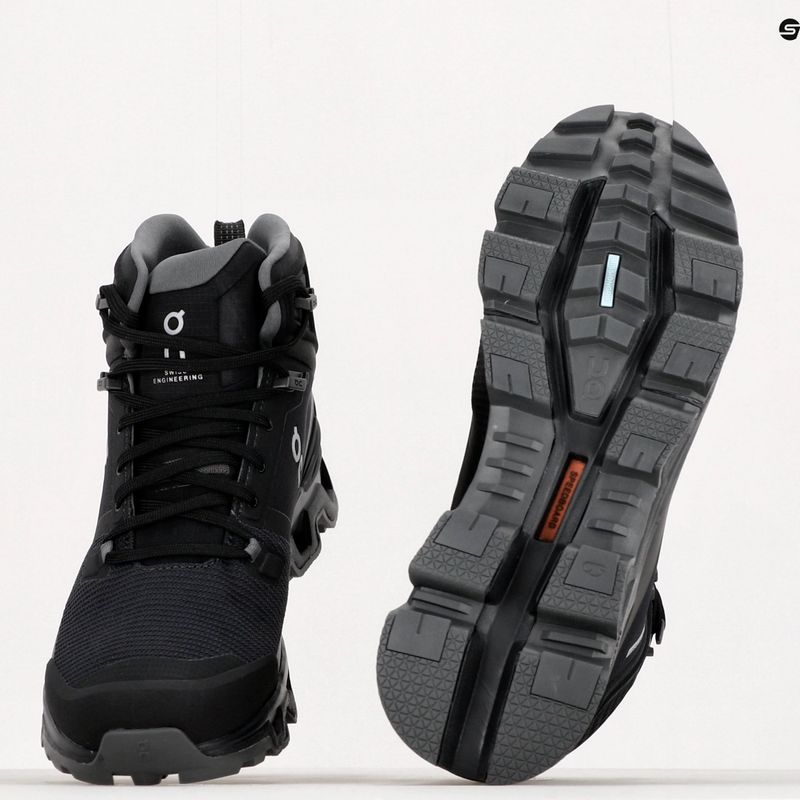 Scarpe da trekking da uomo On Running Cloudrock 2 Waterproof nero/eclipse 11