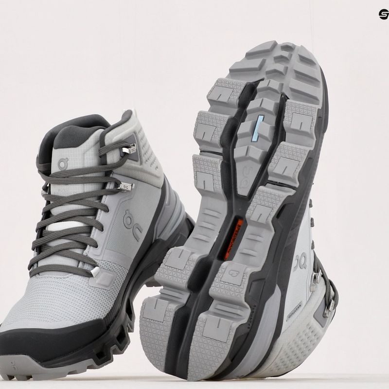 Scarpe da trekking da donna On Running Cloudrock 2 Waterproof glacier/eclipse 10