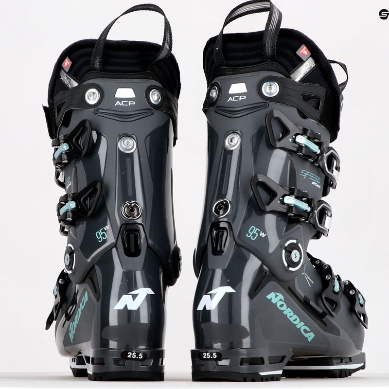 Scarponi da sci da donna Nordica Speedmachine 3 95 W GW antracite/nero/verde 12