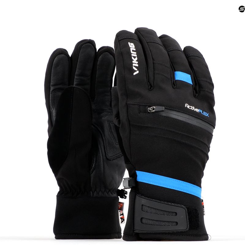 Guanti da sci da uomo Viking Kuruk Ski blu 8