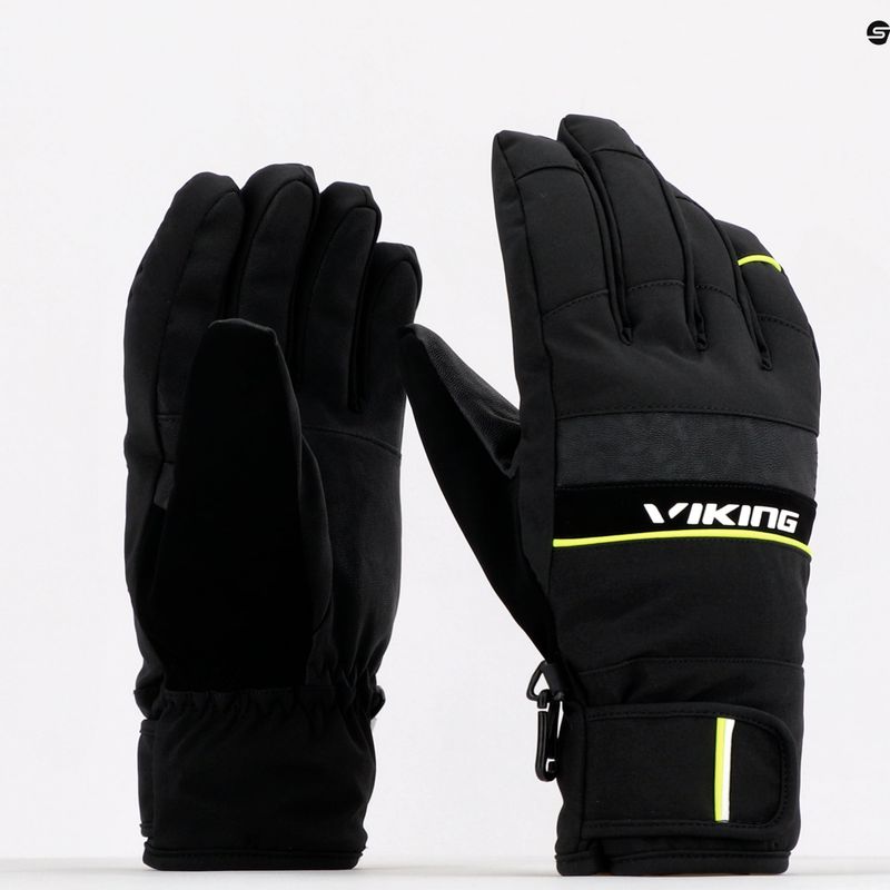 Guanti da sci Viking Masumi da uomo, giallo 9