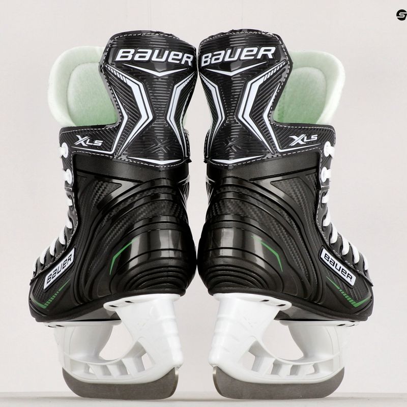 Pattini da hockey Bauer X-LS Jr per bambini, nero 10