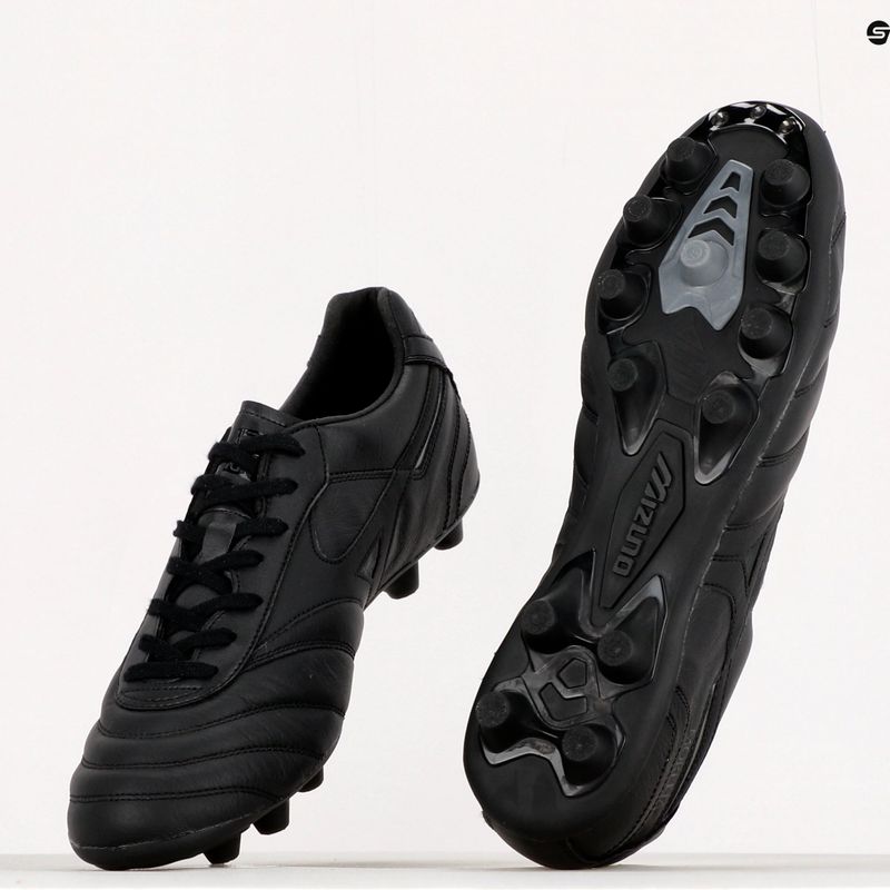 Scarpe da calcio Mizuno Morelia II Elite MD nero/iridescente da uomo 12