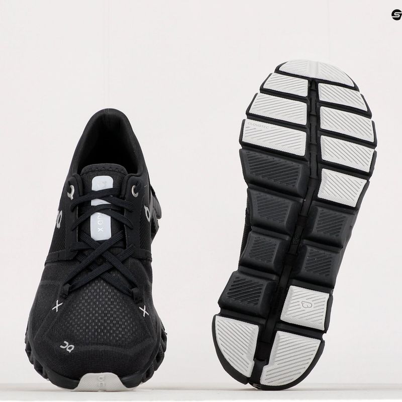 Scarpe da corsa da donna On Running Cloud X 3 nero 11