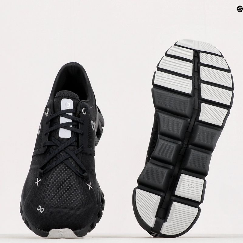 Scarpe da corsa da uomo On Running Cloud X 3 nero 12
