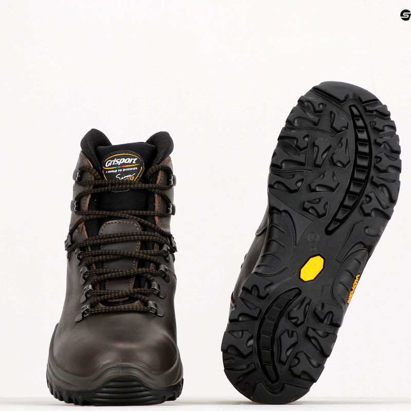 Scarponi da trekking Grisport da uomo 10303D69G marrone scuro 10