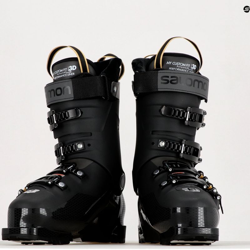 Scarponi da sci da donna Salomon S Pro HV 90 W GW nero/belluga/golden glaw 11
