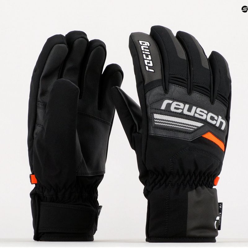 Guanti Reusch Ski Race Vc R-TEX XT nero/bianco/rosso fluo 9