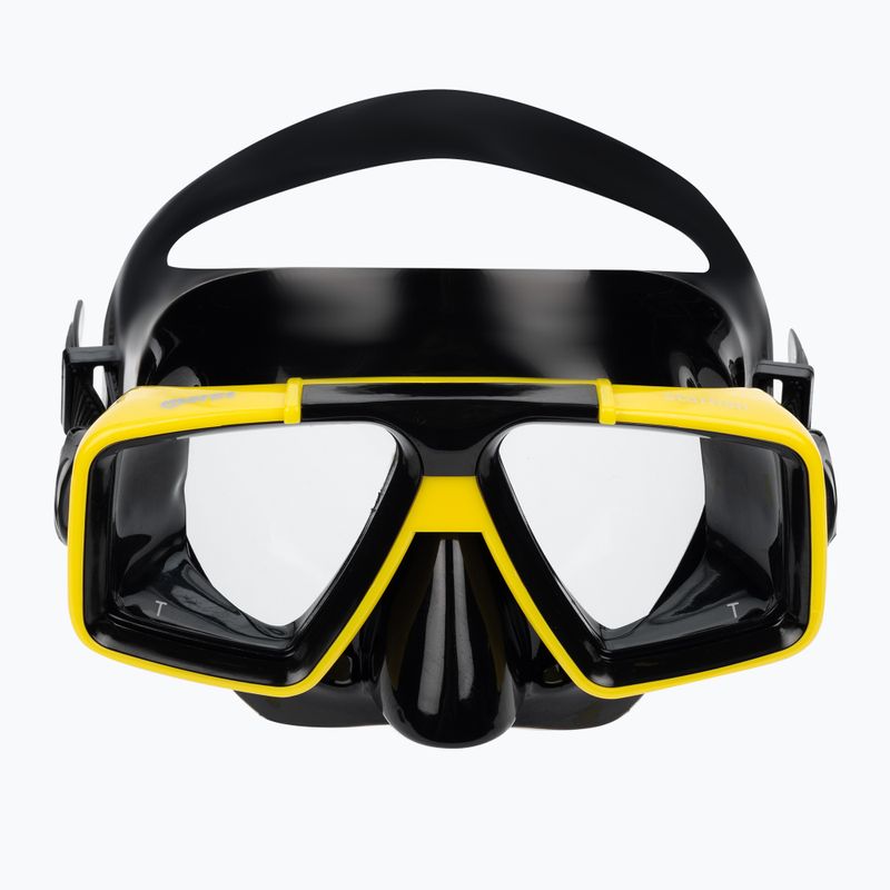 Maschera subacquea Mares Starfish giallo/nera 2