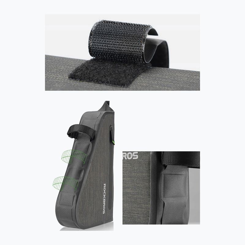 Borsa per telaio di bicicletta Rockbros AS-017 5 l verde scuro 4