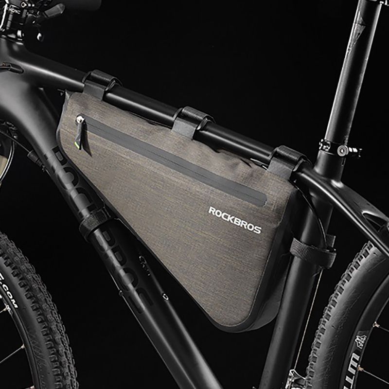 Borsa per telaio di bicicletta Rockbros AS-017 5 l verde scuro 6