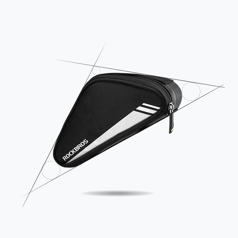 Rockbros B55-BK 0,7 l nero borsa per telaio di bicicletta 2
