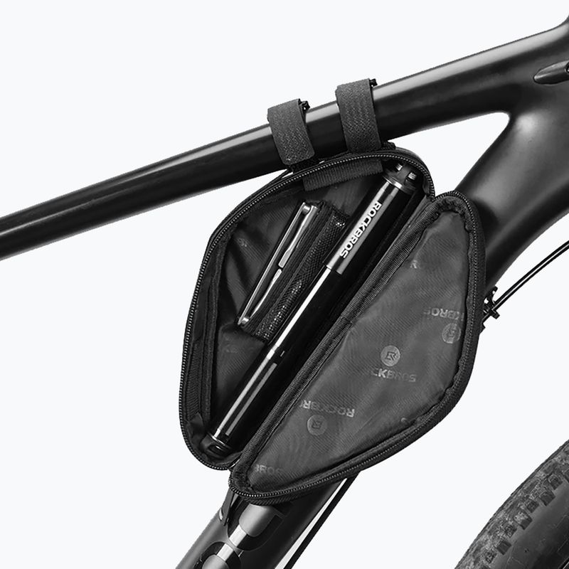 Rockbros B55-BK 0,7 l nero borsa per telaio di bicicletta 5