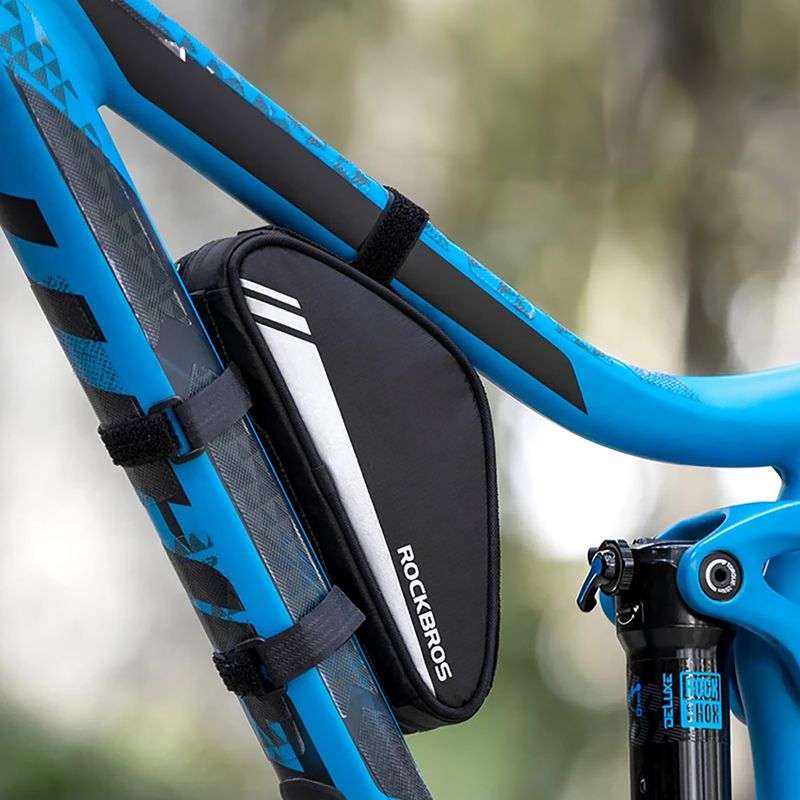 Rockbros B55-BK 0,7 l nero borsa per telaio di bicicletta 6