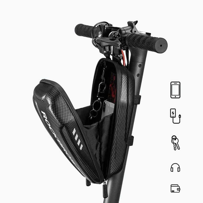 Rockbros B62-1 Borsa per telaio di bicicletta nera da 3 l 3