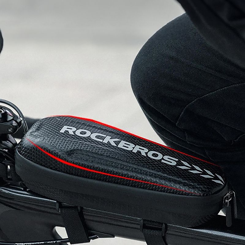 Rockbros B62-1 Borsa per telaio di bicicletta nera da 3 l 4