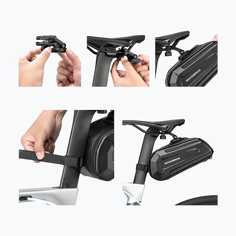 Borsa sottosella per bicicletta Rockbros B69 1,8 l nero 2