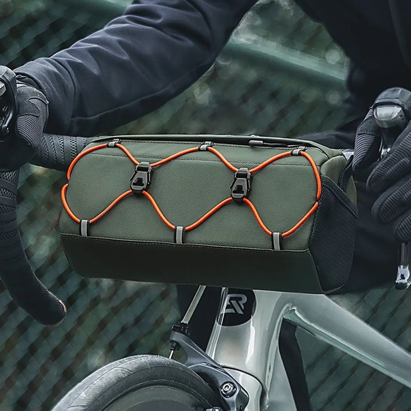 Borsa da manubrio per bici Rockbros 30110054 2,2 l verde 4