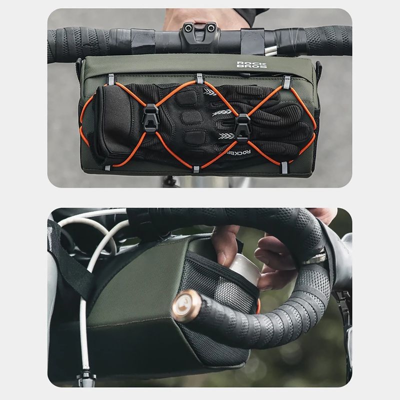 Borsa da manubrio per bici Rockbros 30110054 2,2 l verde 6