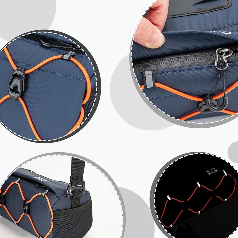 Borsa da manubrio per bicicletta Rockbros 30110054 2,2 l blu 2