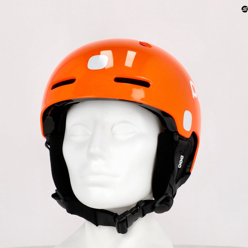 Casco da sci per bambini POC POCito Fornix MIPS arancione fluorescente 14