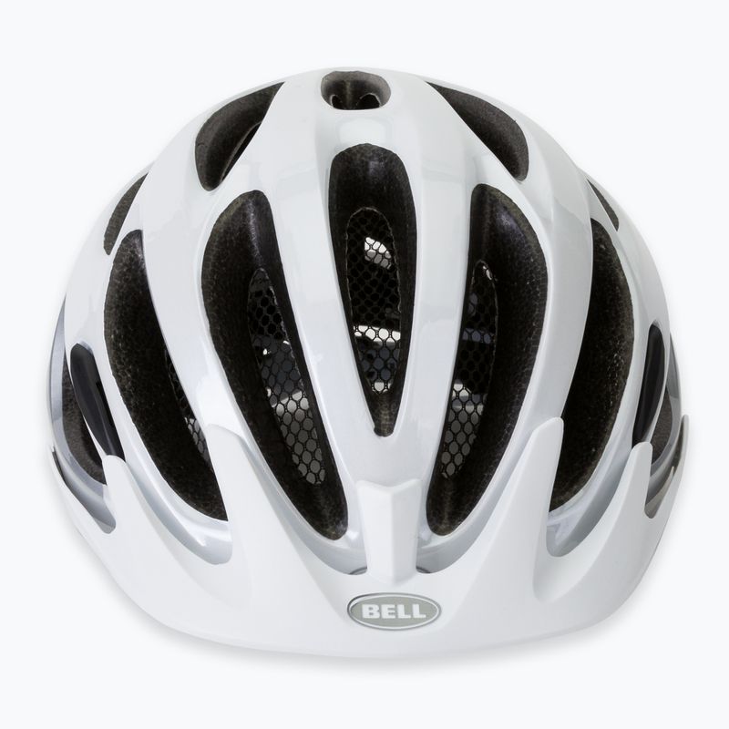 Casco da bicicletta Bell Traverse bianco/argento lucido 2