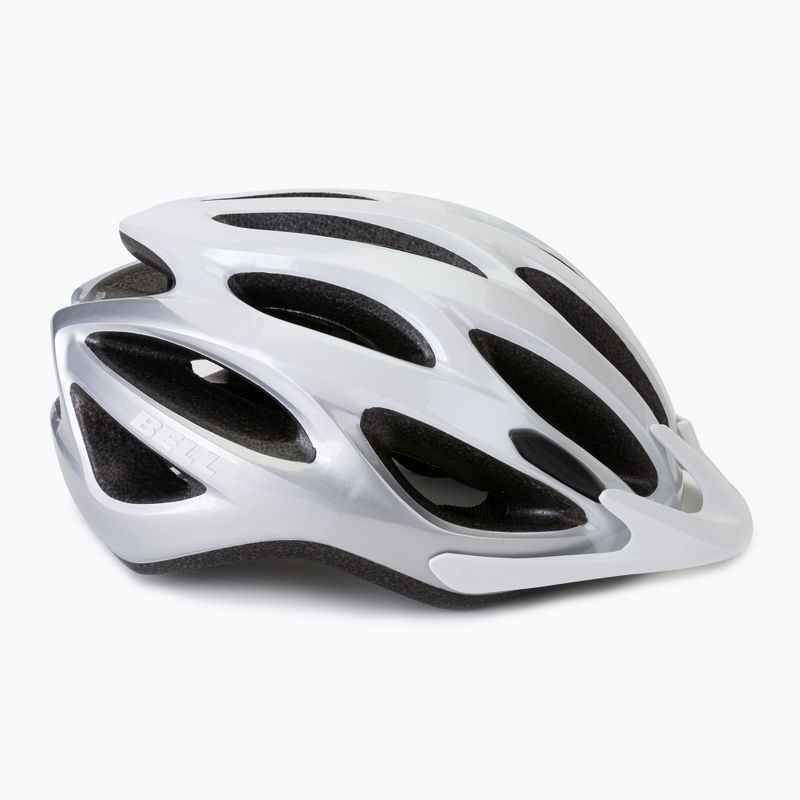 Casco da bicicletta Bell Traverse bianco/argento lucido 3