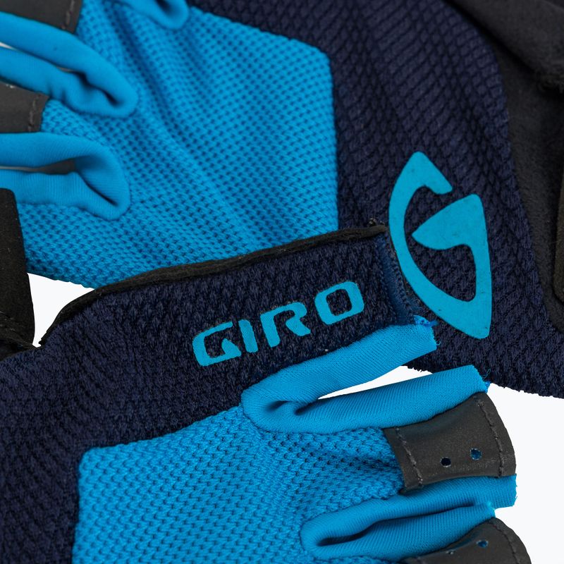 Guanti da ciclismo da uomo Giro Bravo Gel blu 4