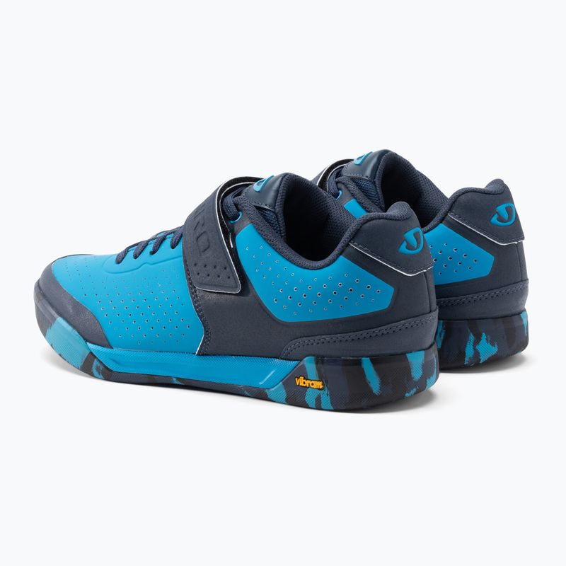 Scarpe da ciclismo MTB da uomo Giro Chamber II blue jewel midnight 3
