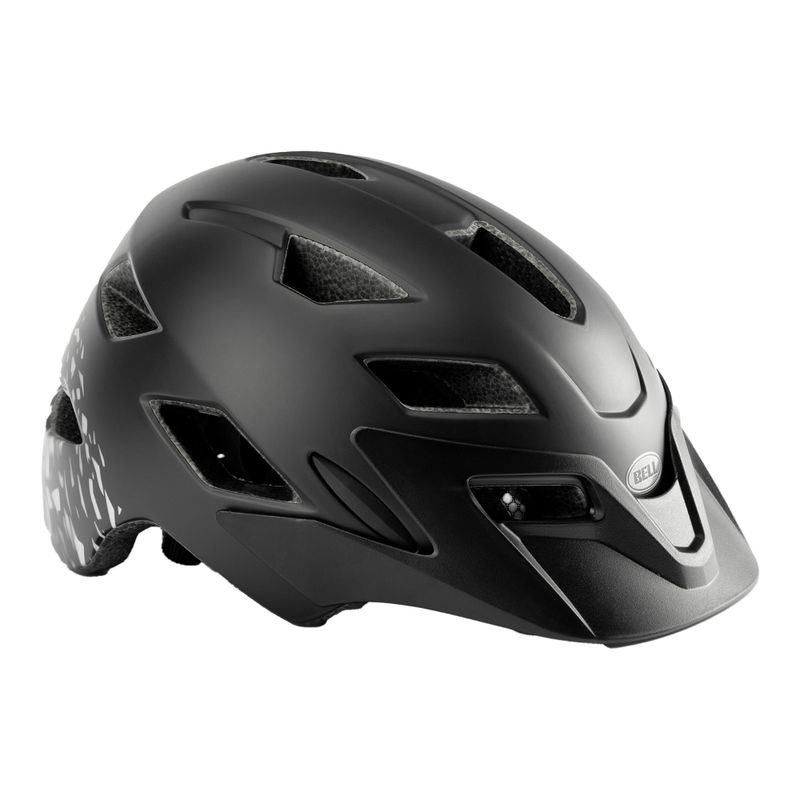 Casco da bici per bambini Bell Sidetrack Jr nero opaco/argento frammenti