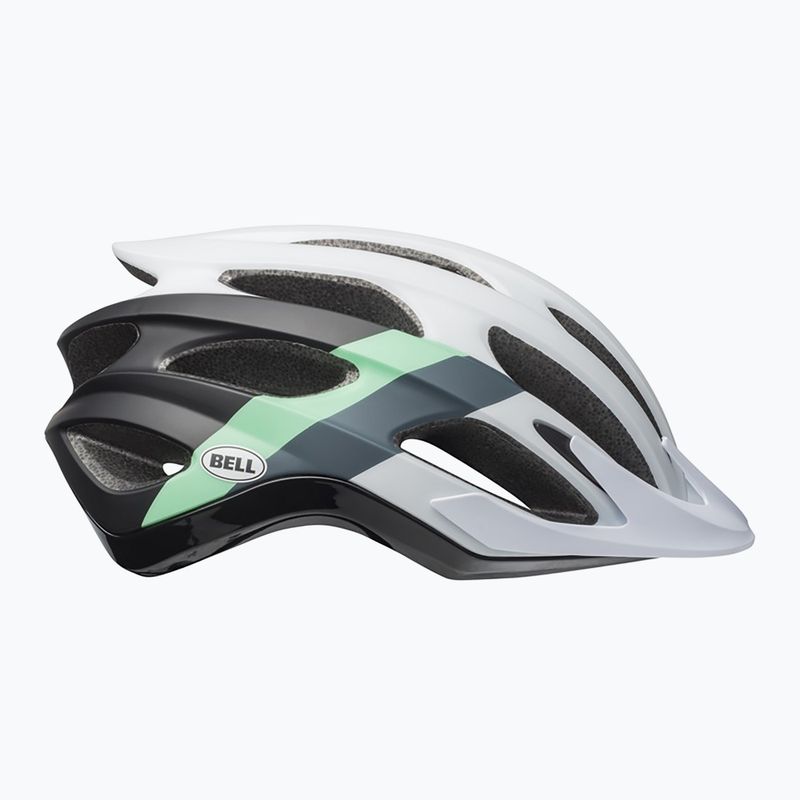 Casco da bici Bell Drifter bianco opaco lucido nero/menta 2