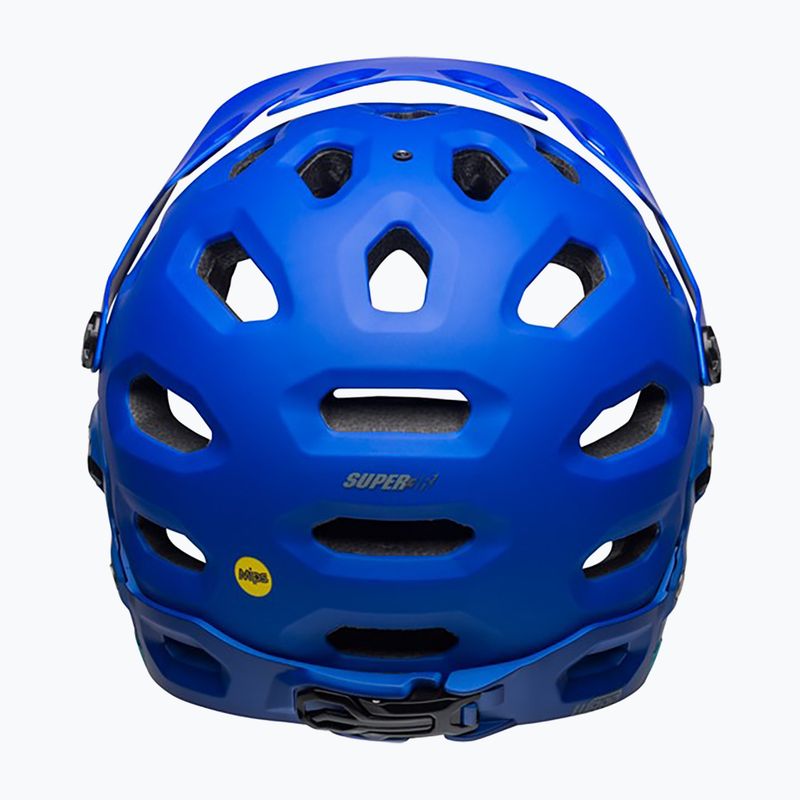 Casco bici Bell Full Face Super 3R MIPS blu opaco brillante/blu 4