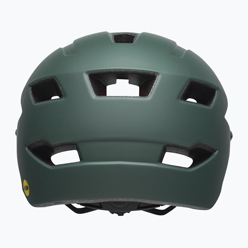 Casco da bici per bambini Bell Sidetrack Integrated MIPS verde scuro/arancio opaco 3