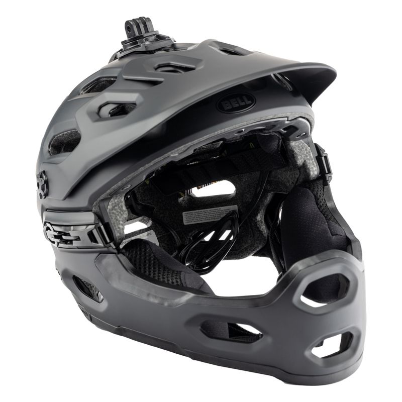 Casco da bici Bell FF Super 3R MIPS nero lucido opaco/grigio