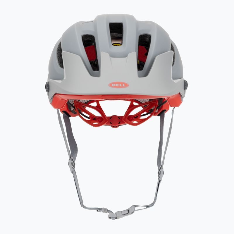 Casco da bici Bell 4Forty Integrated MIPS grigio lucido opaco/cremisi 2