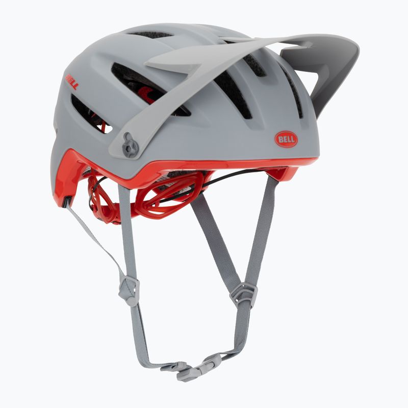 Casco da bici Bell 4Forty Integrated MIPS grigio lucido opaco/cremisi 8