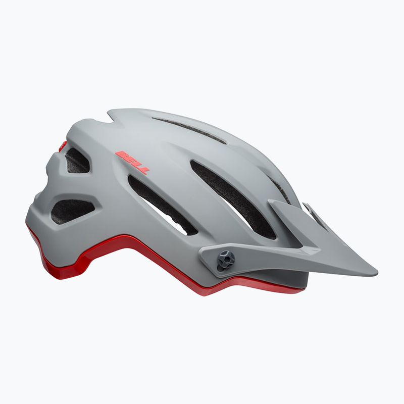 Casco da bici Bell 4Forty Integrated MIPS grigio lucido opaco/cremisi 2