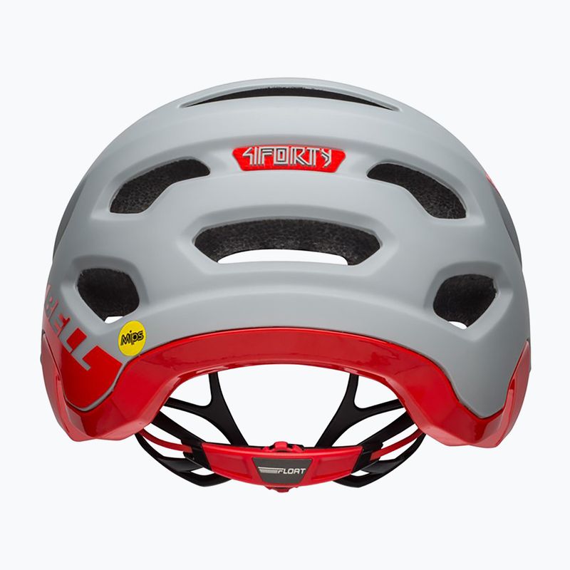 Casco da bici Bell 4Forty Integrated MIPS grigio lucido opaco/cremisi 3