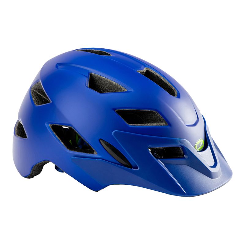 Casco da bici per bambini Bell Sidetrack T-Rex blu opaco