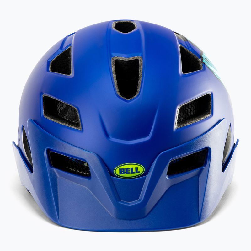 Casco da bici per bambini Bell Sidetrack T-Rex blu opaco 2
