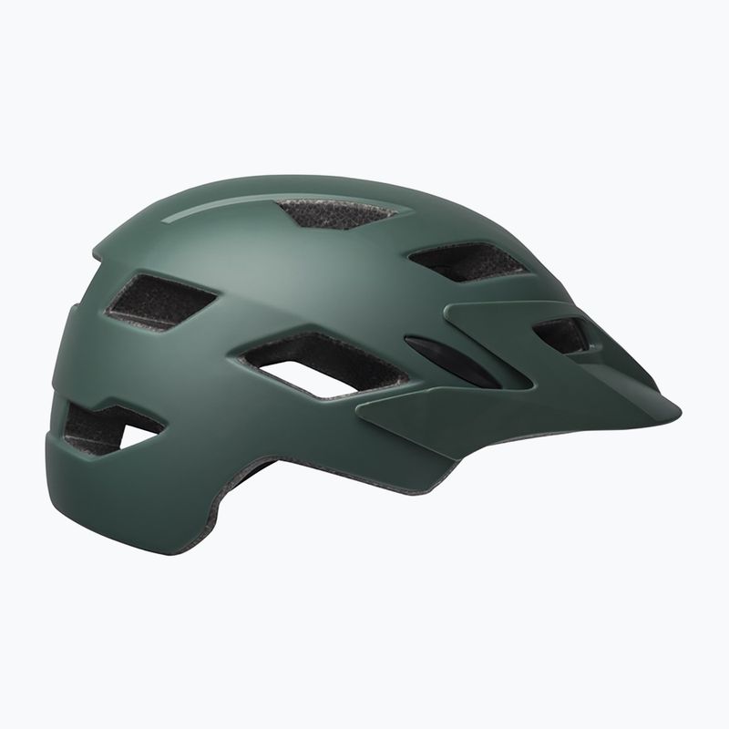 Casco da bici per bambini Bell Sidetrack opaco verde scuro/arancione 2