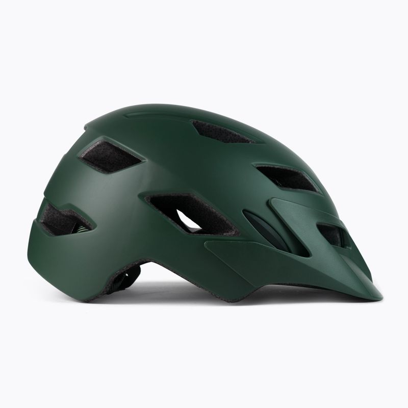 Casco da bici per bambini Bell Sidetrack Jr verde scuro opaco arancione 3