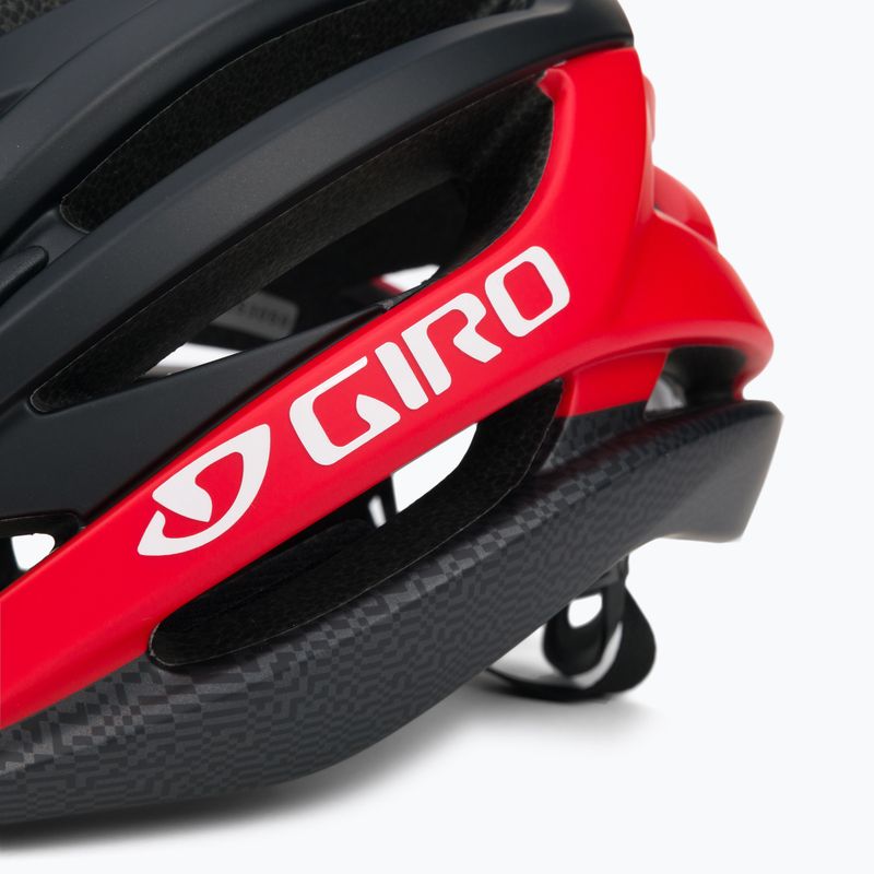 Casco da bicicletta Giro Syntax nero opaco/rosso brillante 7