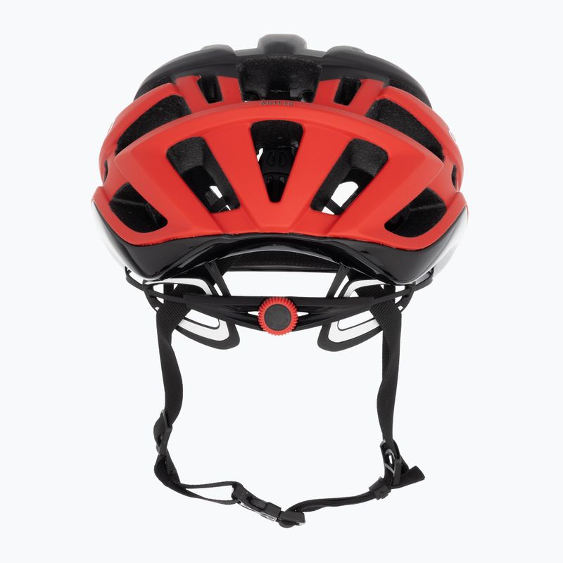 Casco da bicicletta Giro Agilis nero opaco rosso brillante 3