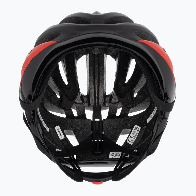 Casco da bicicletta Giro Agilis nero opaco rosso brillante 6