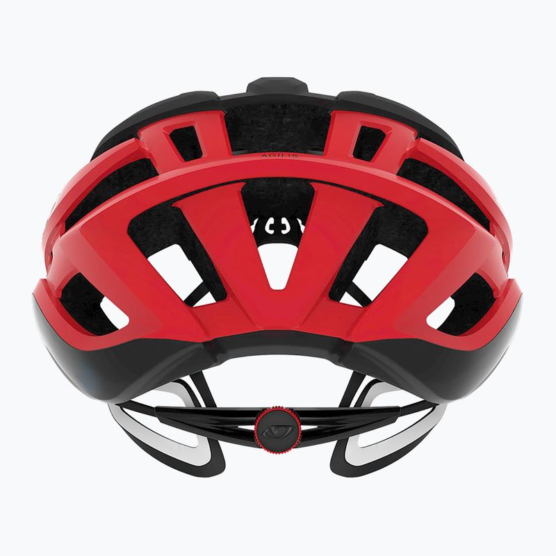 Giro Agilis Integrated MIPS casco da bici nero opaco/rosso brillante 3