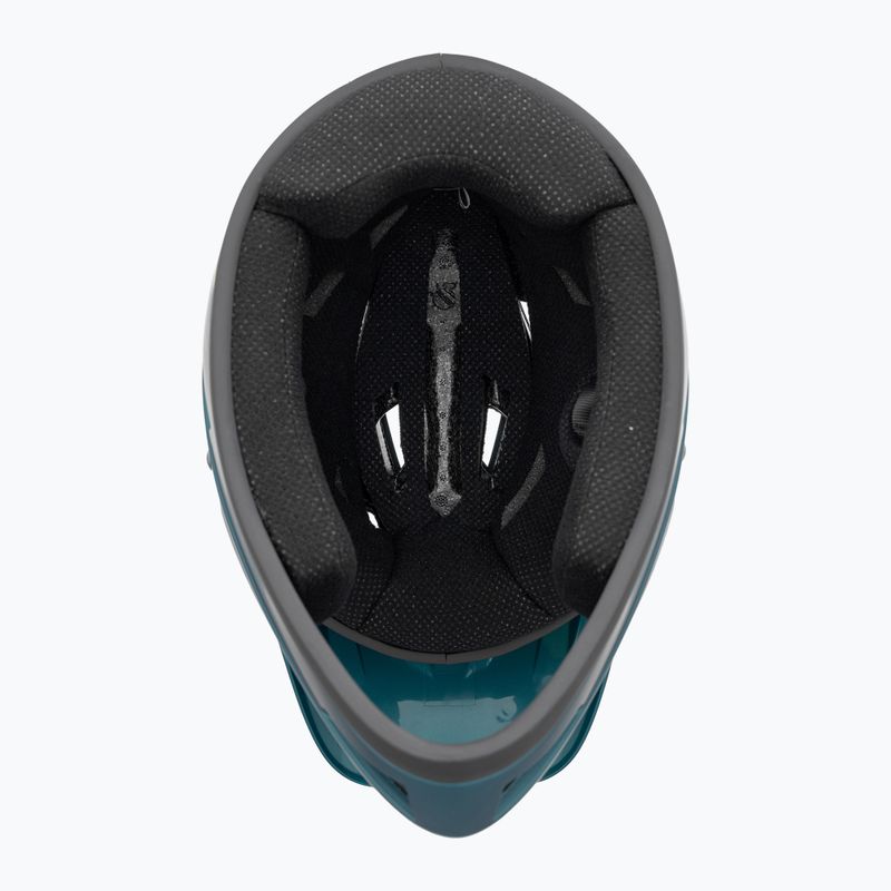 Casco da bici Bell Sanction blu opaco/hi-viz 5