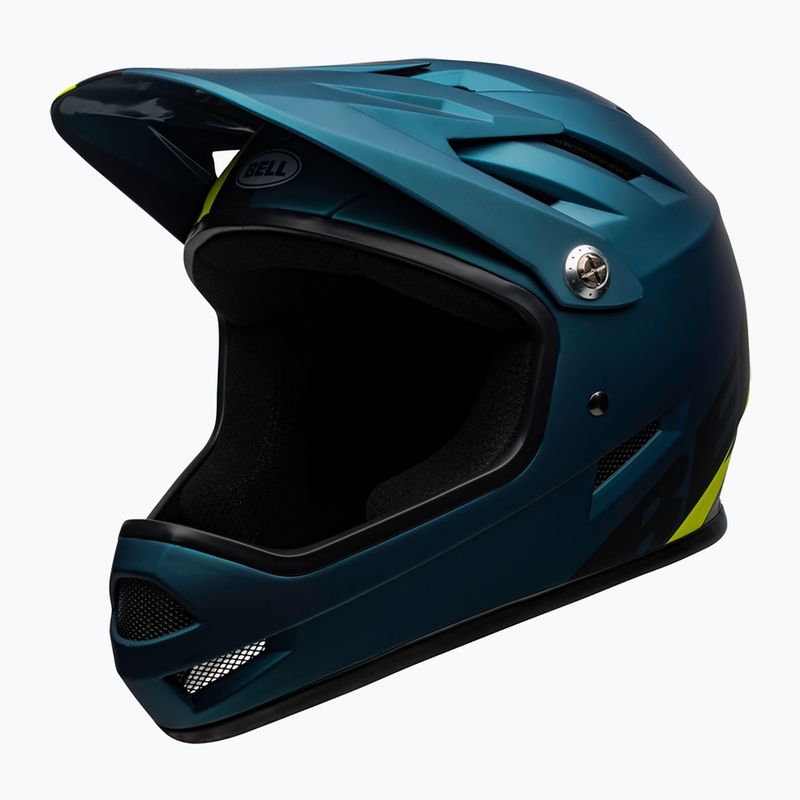 Casco da bici Bell Sanction blu opaco/hi-viz 6