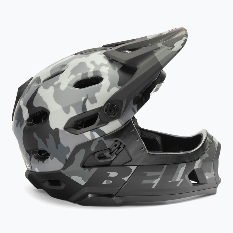 Casco bici Bell FF Super DH MIPS Spherical nero lucido opaco camo 3