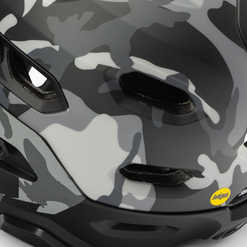 Casco bici Bell FF Super DH MIPS Spherical nero lucido opaco camo 7